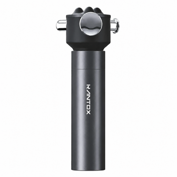 Black bicycle pump with 'KANTOX' branding on a white background